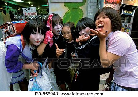 Fashion girls, Harajuku, Tokyo, Japan View Large Photo Image Stock Image - Fashion girls, Harajuku, Tokyo, Japan. Fotosearch