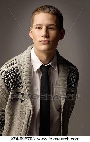 Stock Image - Fashion image of male. Fotosearch