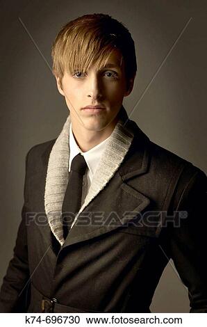 Stock Image - Fashion image of male. Fotosearch