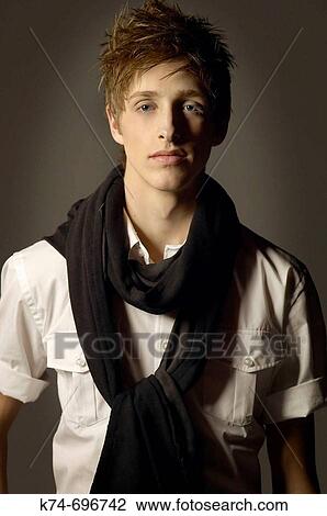 Stock Image - Fashion image of male. Fotosearch