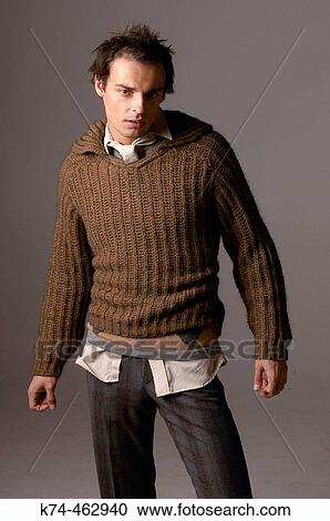 Stock Image - fashion image of young man. Fotosearch