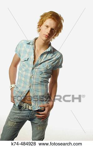 fashion image of young man View Large Photo Image Stock Photo - fashion image of young man. Fotosearch
