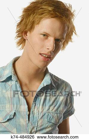 fashion image of young man View Large Photo Image Stock Photograph - fashion image of young man. Fotosearch