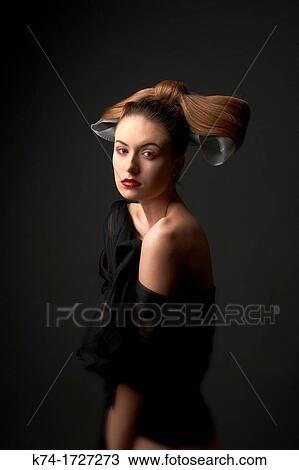 fashion image of young woman View Large Photo Image Stock Image - fashion image of young woman. Fotosearch