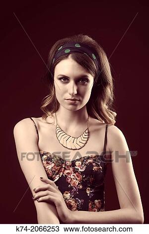 fashion image of young woman. View Large Photo Image Stock Image - fashion image of young woman.. Fotosearch