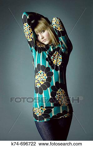 Fashion image of young woman View Large Photo Image Stock Image - Fashion image of young woman. Fotosearch
