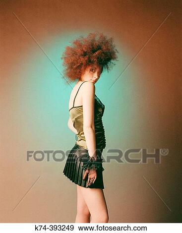 Stock Photo - Fashion image of young woman. Fotosearch