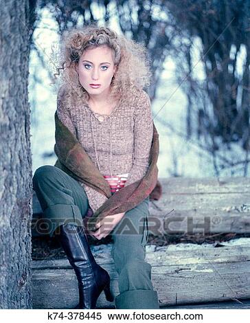 Stock Photography - Fashion image of young woman. Fotosearch