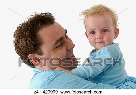 Stock Photo - Father and baby. Fotosearch