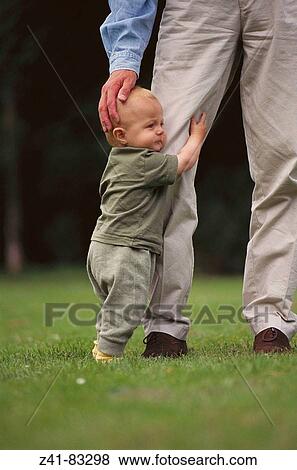 Father and baby View Large Photo Image Stock Photo - Father and baby. Fotosearch