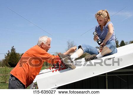 father and daughter building a shed View Large Photo Image Stock Photo - father and daughter building a shed. Fotosearch