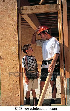 Father and son carpenters View Large Photo Image Stock Photo - Father and son carpenters. Fotosearch