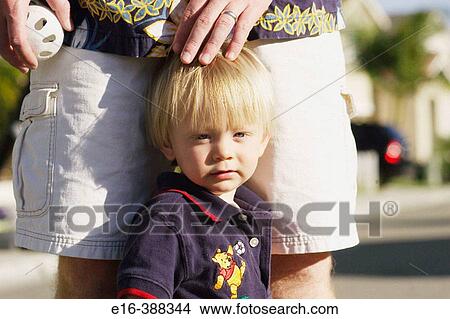 Picture - father and son. Fotosearch