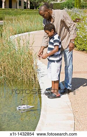 Picture - Father and son.. Fotosearch
