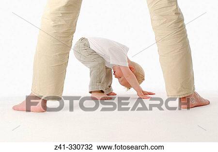 Stock Image - Father and son. Fotosearch