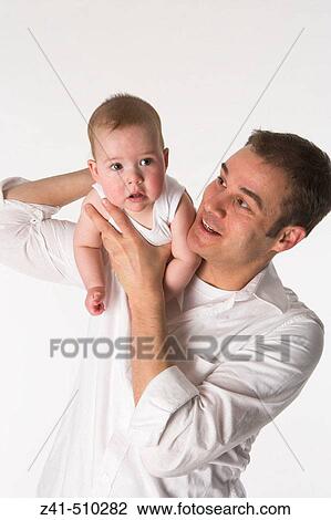 Stock Image - Father and son. Fotosearch