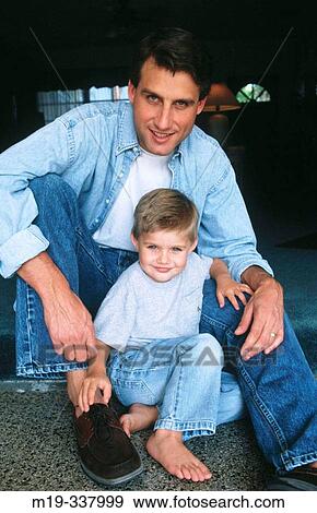 Father and son View Large Photo Image Stock Photo - Father and son. Fotosearch