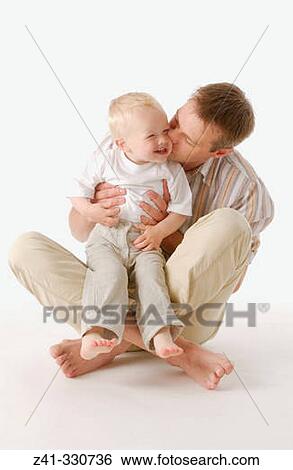 Stock Photograph - Father and son. Fotosearch