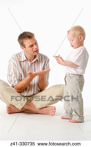 Stock Photography - Father and son. Fotosearch