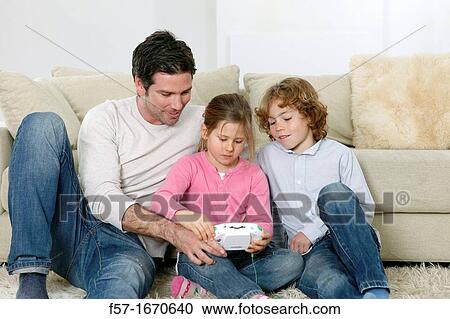 Father with children View Large Photo Image Stock Image - Father with children. Fotosearch
