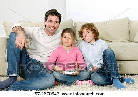 Father with children View Large Photo Image Stock Image - Father with children. Fotosearch