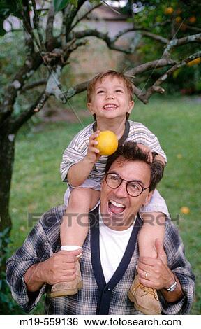 father with son piggyback View Large Photo Image Stock Photograph - father with son piggyback. Fotosearch