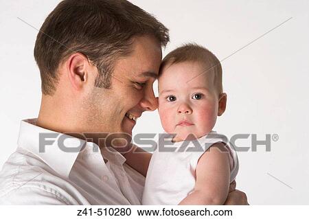 Stock Image - Father with son. Fotosearch