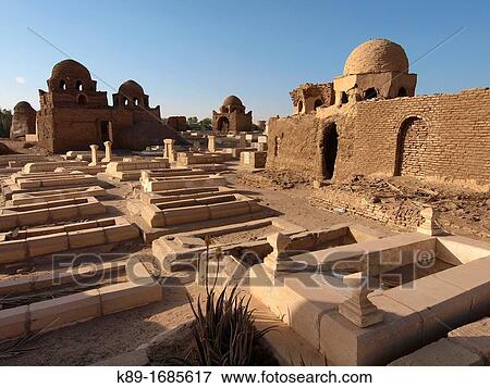 Fatimid cemetery Aswan Upper Egypt View Large Photo Image Stock Photo - Fatimid cemetery Aswan Upper Egypt. Fotosearch