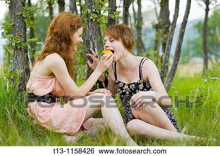 Feeding a friend View Large Photo Image Stock Photograph - Feeding a friend. Fotosearch