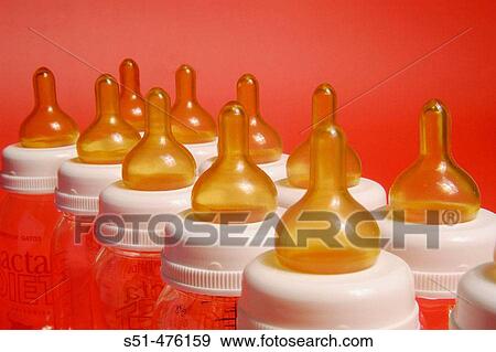 Feeding bottles View Large Photo Image Stock Photo - Feeding bottles. Fotosearch