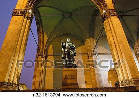 Feldherrnhalle, Odeonsplatz square, Munich, Bavaria, Germany, Europe View Large Photo Image Picture - Feldherrnhalle, Odeonsplatz square, Munich, Bavaria, Germany, Europe. Fotosearch