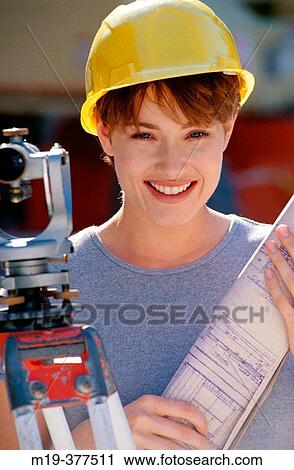 female construction worker View Large Photo Image Stock Image - female construction worker. Fotosearch