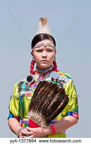 Female dancer in jingle dance regalia, Pow-wow, Blackfoot Crossing Historical Park, Alberta, Canada View Large Photo Image Picture - Female dancer in jingle dance regalia, Pow-wow, Blackfoot Crossing Historical Park, Alberta, Canada. Fotosearch
