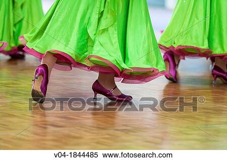 Female dancers at ballroom dancing at a dancing competition, Germany, Europe View Large Photo Image Stock Photography - Female dancers at ballroom dancing at a dancing competition, Germany, Europe. Fotosearch