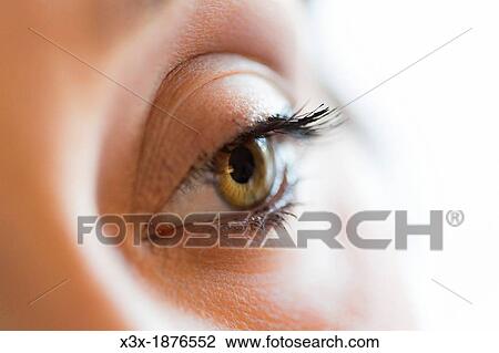 Stock Image - Female eye close up. Fotosearch