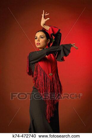 Female Flamenco Dancer View Large Photo Image Stock Image - Female Flamenco Dancer. Fotosearch
