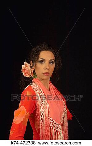 Female Flamenco Dancer View Large Photo Image Stock Photo - Female Flamenco Dancer. Fotosearch