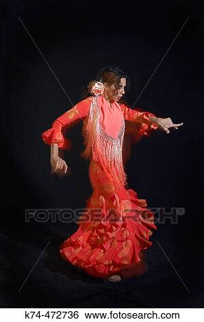 Female Flamenco Dancer View Large Photo Image Stock Photograph - Female Flamenco Dancer. Fotosearch