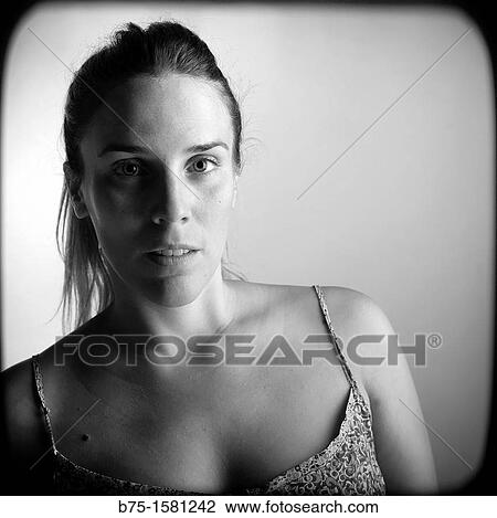 Stock Image - Female, girl, woman, 30? s. Fotosearch