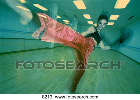 Female kickboxer View Large Photo Image Stock Image - Female kickboxer. Fotosearch