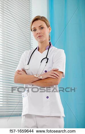 Picture - Female Nurse. Fotosearch