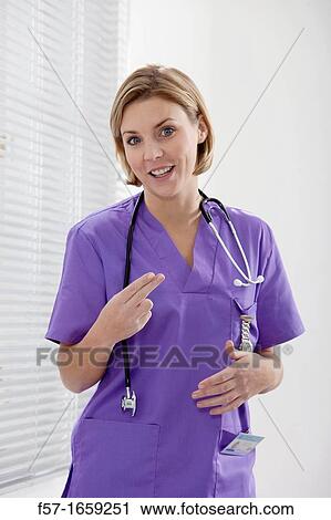 Stock Image - Female Nurse. Fotosearch