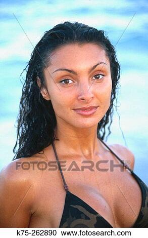 female on the beach View Large Photo Image Stock Image - female on the beach. Fotosearch