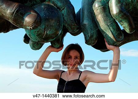 Stock Image - female portrait. Fotosearch