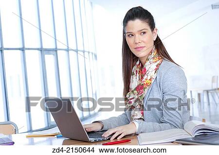 Picture - Female student. Fotosearch