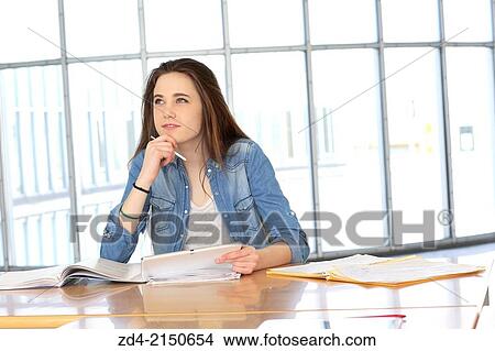 Picture - Female student. Fotosearch
