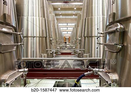 Fermentation tanks, Winery Building Architect Iaki Aspiazu, Bodegas Baigorri, Samaniego, Araba, Rioja Alavesa, Basque Country, Spain View Large Photo Image Stock Photo - Fermentation tanks, Winery Building Architect Iaki Aspiazu, Bodegas Baigorri, Samaniego, Araba, Rioja Alavesa, Basque Country, Spain. Fotosearch