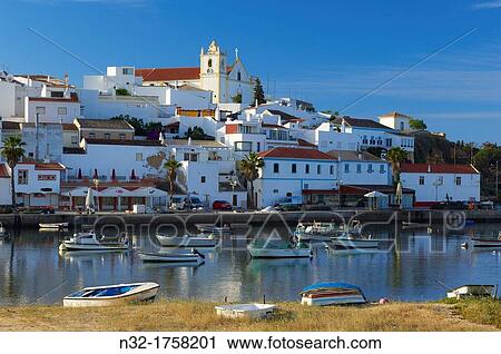 Ferragudo, Lagoa, Algarve, Portugal View Large Photo Image Stock Image - Ferragudo, Lagoa, Algarve, Portugal. Fotosearch