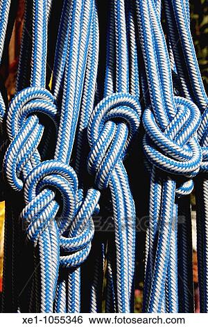 fiber ropes, knots. View Large Photo Image Stock Photograph - fiber ropes, knots.. Fotosearch