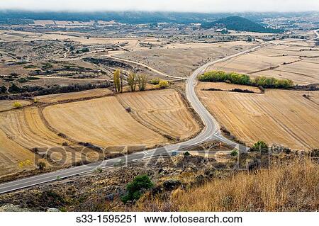 Field in Fr? as de Albarrac? n Teruel Arag? n Spain View Large Photo Image Stock Image - Field in Fr? as de Albarrac? n Teruel Arag? n Spain. Fotosearch